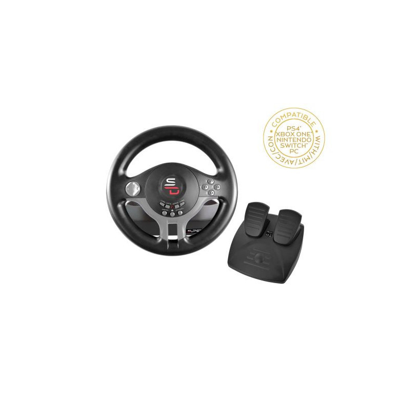 Volant Noir Subsonic Driving Wheel pour console