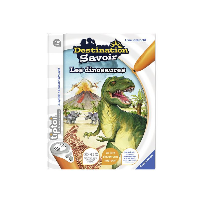 Livre interactif Ravensburger Tiptoi® Destination Savoir Dinosaures