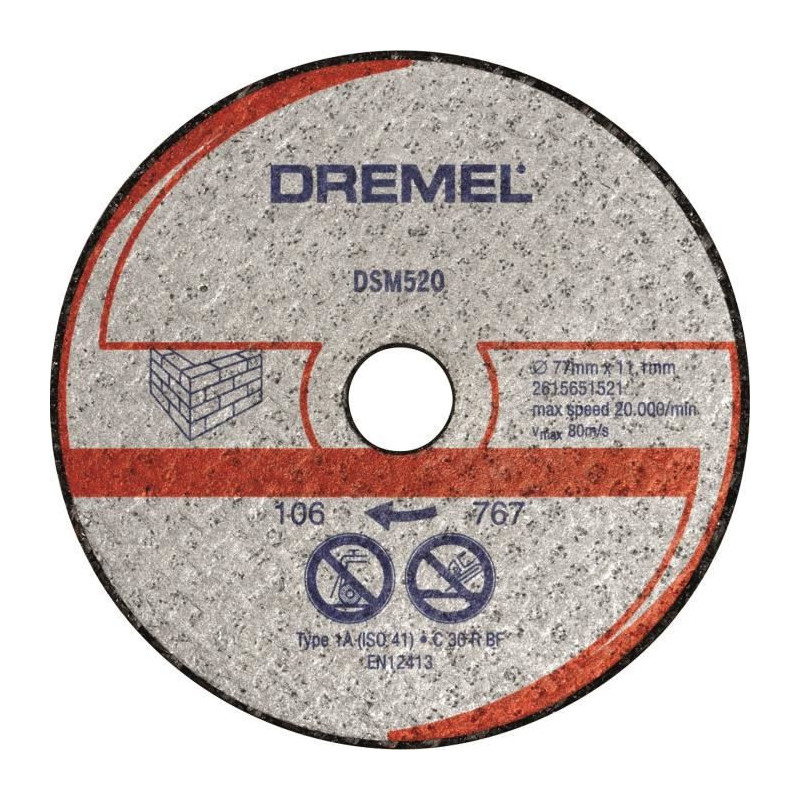 DREMEL Lot de 2 Disques pour Scie Compacte Dremel DSM20