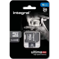 INTEGRAL Carte micro SDHC INTEGRAL INMSDH 16 G-100 V 10