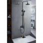 ROUSSEAU Colonne de douche avec robinet mitigeur mecanique Shenti noir