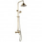 ROUSSEAU Colonne de douche avec robinet mitigeur mecanique Byron - Vieux bronze
