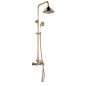 ROUSSEAU Colonne de douche avec robinet melangeur Retro - Vieux-bronze