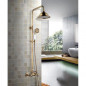 ROUSSEAU Colonne de douche avec robinet melangeur Retro - Vieux-bronze