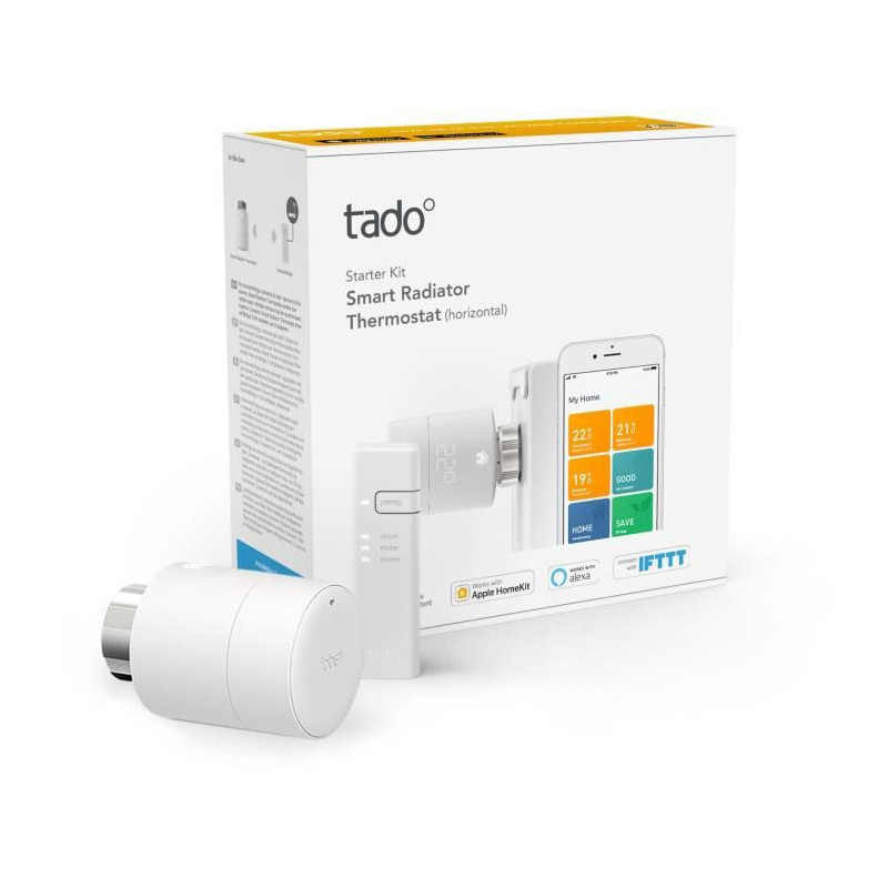 TADO Tete Thermostatique connectee Kit de demarrage V3+