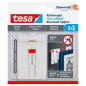 TESA Clou adhesif ajustable - Pour papier peint + platre - Charge supportee : 2 Kg