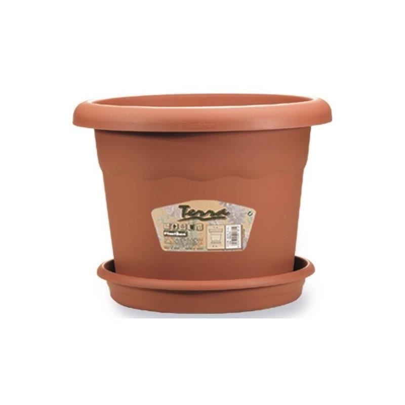 PLASTIKEN Pot a fleurs - O 60 cm rond - Terracotta