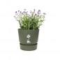 ELHO Pot de fleurs rond Greenville 25 - Exterieur - O 24,48 x H 23,31 cm - Vert feuille