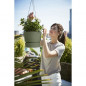 ELHO Pot de fleurs a suspendre Greenville 24 - Exterieur - O 23,9 x H 20,3 cm - Vert feuille