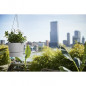 ELHO Pot de fleurs a suspendre Greenville 24 - Exterieur - O 23,9 x H 20,3 cm - Gris beton vivant
