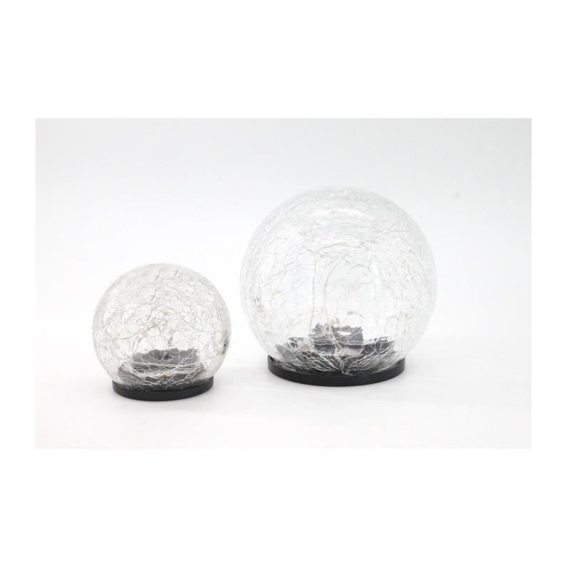 GALIX Sphere solaire - Effet verre brise - O 15cm