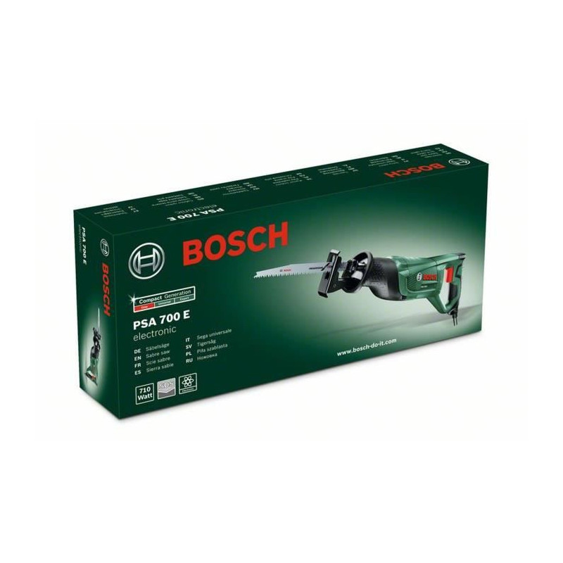 Scie sabre filaire Bosch - PSA 700 E Livree avec 1 lame de scie pour bois