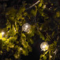 LUMI JARDIN Guirlande lumineuse exterieure connectable Party Clear - 20 globes guinguette - LED - 9,6 m - Blanc chaud