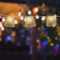 CHILL Guirlande lumineuse solaire sans fil - LED blanc chaud