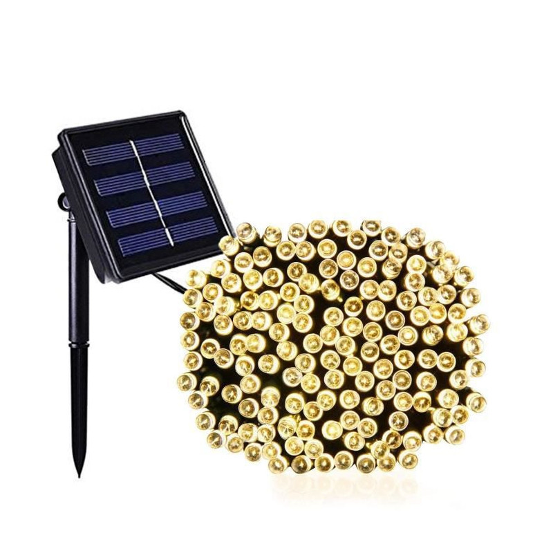LUMI JARDIN Guirlande lumineuse solaire Yogy Solar - Lumiere blanc chaud solaire - 200 LED - 1700 cm