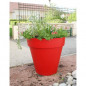 RIVIERA Pot de fleurs Soleilla -Rond - O 39,2 x 35,8 cm - Rouge