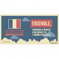 DUNLOPILLO Banquette BZ Dunlopillo - Tissu Gris + 2 coussins noir - L 140 x P 99 x H 98 cm - Made in France - ALICE