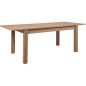 Table a manger extensible - Decor chene artisan - BERGEN - L 160-200 x P 75 x H 90 cm
