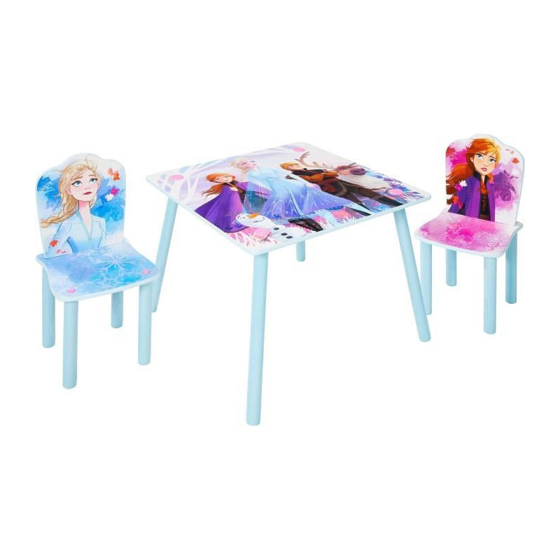 Disney La Reine des Neiges 2 - Ensemble dune table et 2 chaises pour enfants