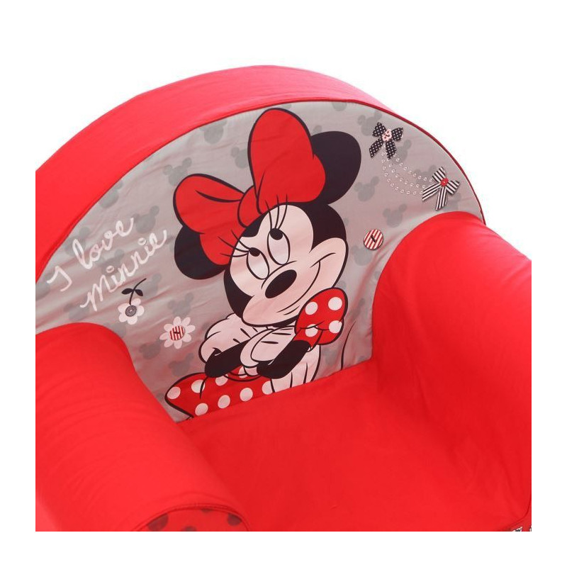 MINNIE Fauteuil Club Disney Baby Rouge