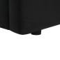 MARTIN Lit adulte 160 x 200 cm + coffre de rangement - Simili noir - Sommier inclus