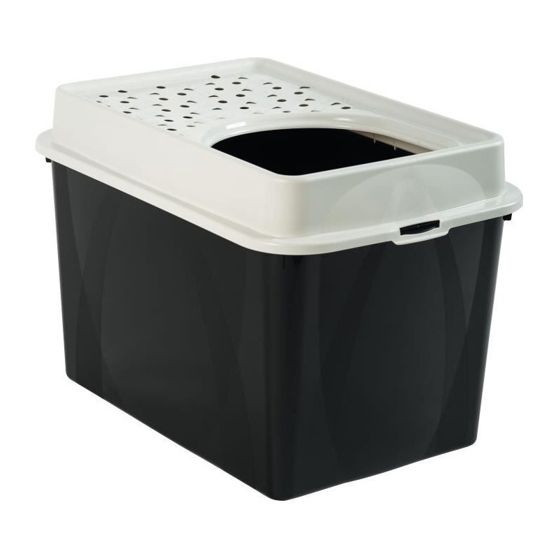 Maison de toilette TOP 50l - Noire PP Recycle - 57,2 x 39,3 x 40,4 cm