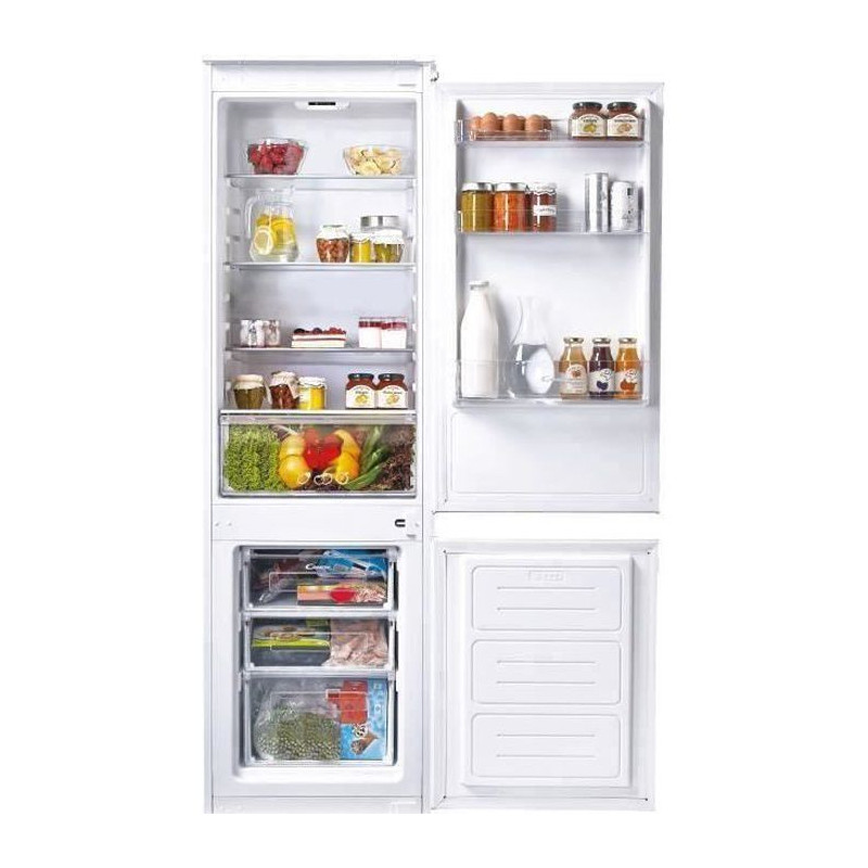 Réfrigérateurs combinés 250L Froid Froid statique CANDY 54cm A, CANCKBBS1001