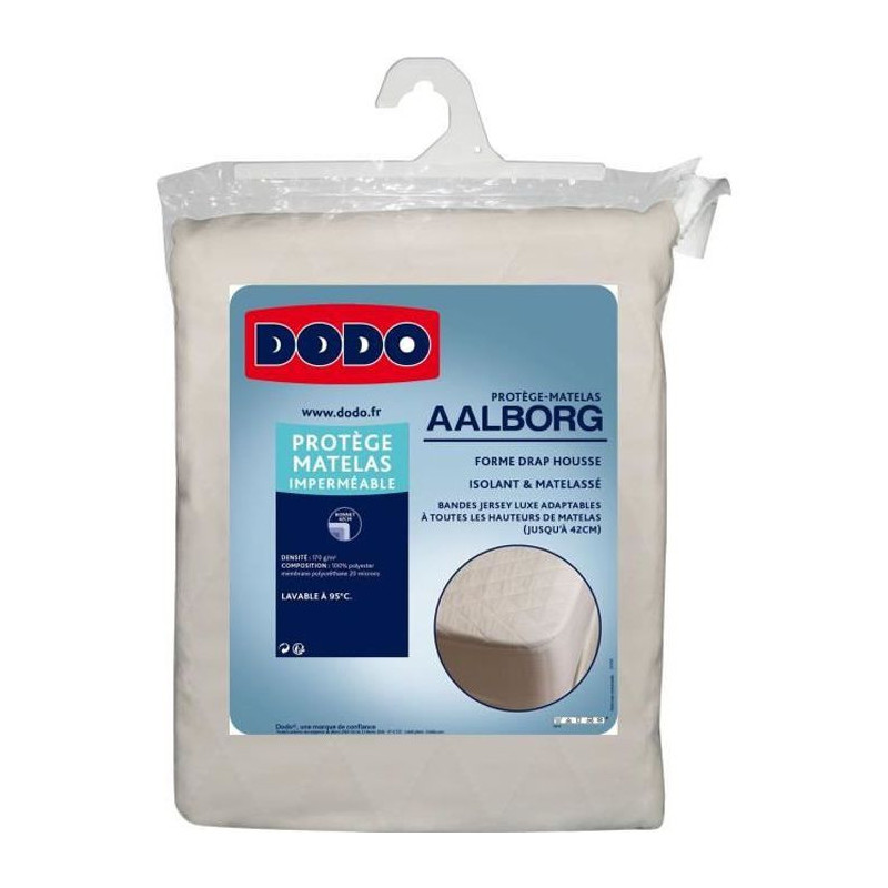 DODO Protege matelas Aalborg - Matelasse et impermeable - 140x190 cm