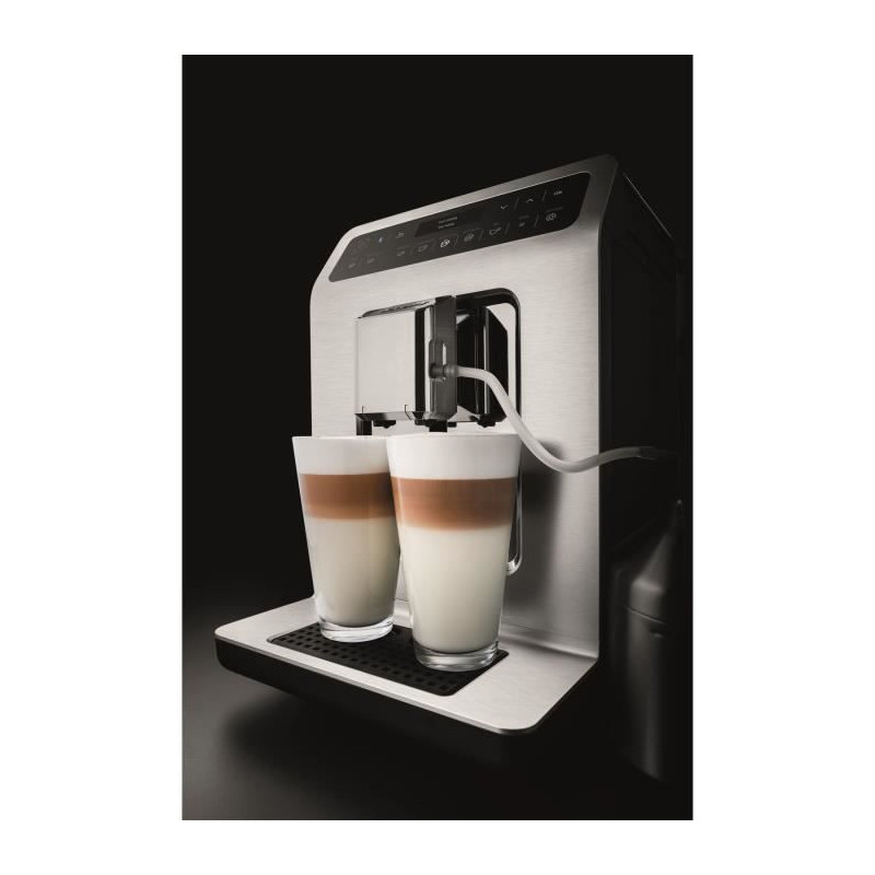 KRUPS EA890110 Evidence Machine a cafe a grain, Broyeur grain, Cafetiere Expresso Cappuccino Espresso, 2 tasses, Fabrique en Fra