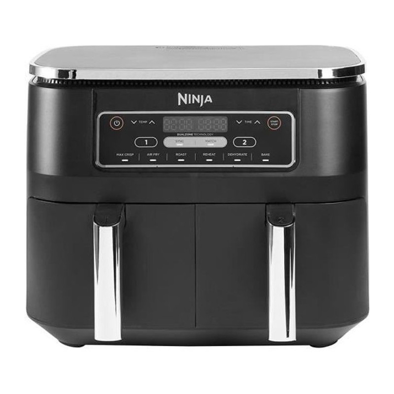NINJA FOODI AF300EU - Friteuse sans huile Dual Zone - Fonctions Sync, Match - 6 modes de cuisson - 7,6L - 2400W