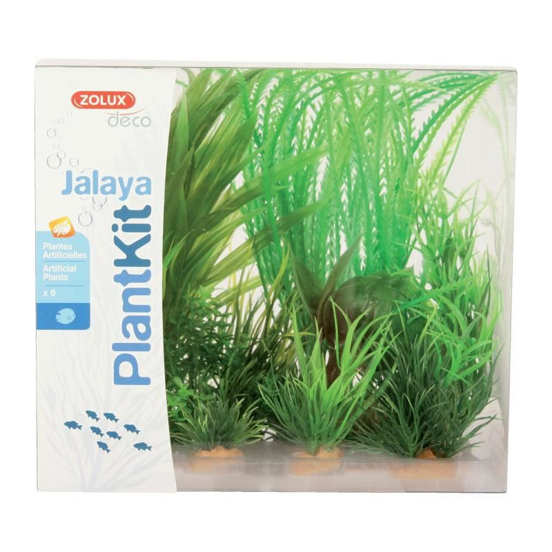 ZOLUX Kit de 6 plantes artificielles Jalaya N1 - Pour aquarium