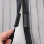 Moustiquaire rideau pour porte  magnetique - H230 cm x L100 cm - Polyester noir