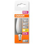 OSRAM Ampoule LED Flamme verre depoli variable 6,5W60 E14 chaud