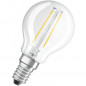 OSRAM Ampoule LED Spherique clair filament  2,5W25 E14 chaud