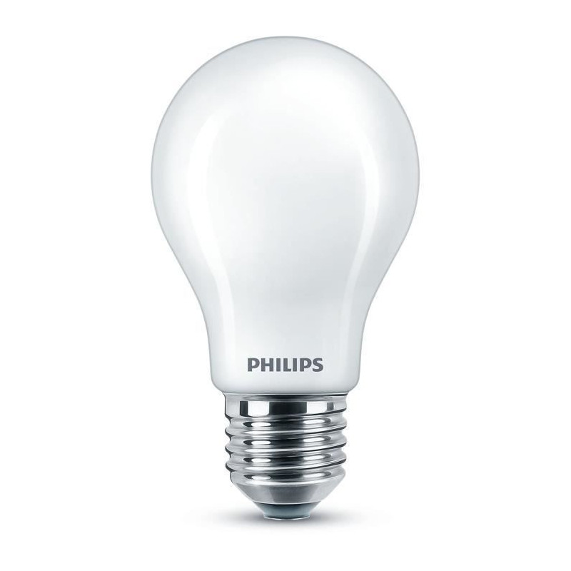 PHILIPS LED Classic 60W Standard E27 Blanc Froid Depolie Non Dimmable