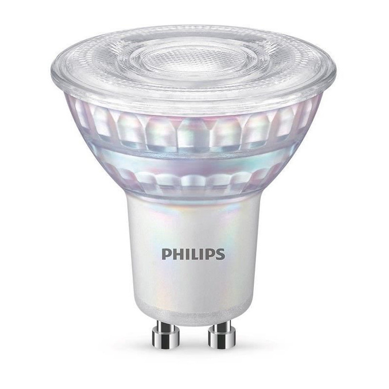 Philips ampoule LED Equivalent 50W GU10, Dimmable, Verre, Lot de 2