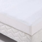 Protection literie housse impermeable Transalese eponge 100% coton 80x190 cm blanc