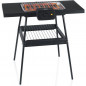 TRISTAR BQ-2870 -  Barbecue sur pieds 36,5x25,5cm - Fonction barbecue de table - 2000W - Thermostat reglable - Pieds antiderapan