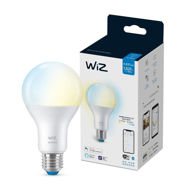 WiZ Ampoule connectee Blanc variable E27 100W