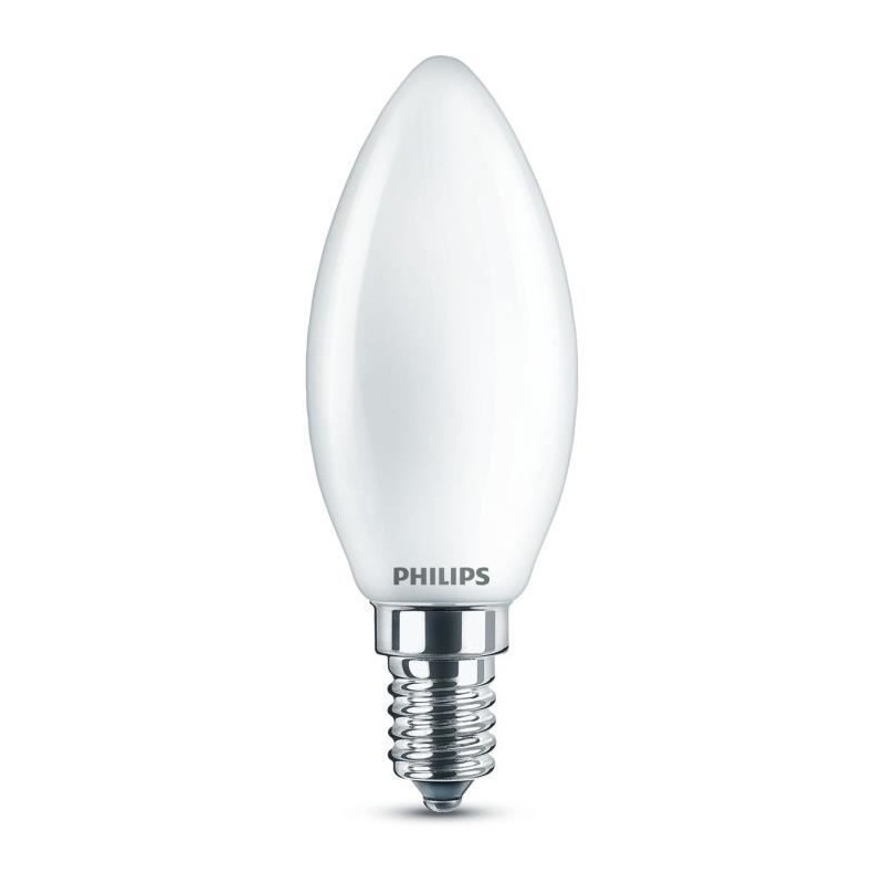 PHILIPS LED Classic 40W Flamme E14 Blanc Chaud Depolie Non Dimmable