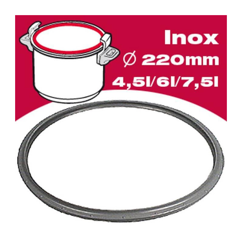 SEB Joint autocuiseur inox 790362 4,5-6L O24cm gris