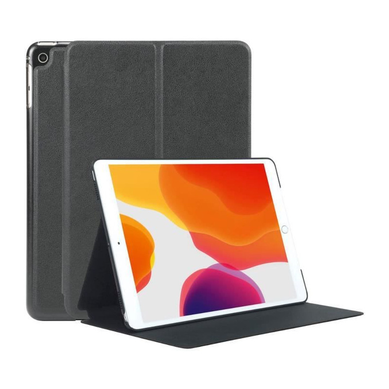 Mobilis Coque de Protection Folio iPad 10.2 2020/2019, iPad 8/7eme Gen, Smart Cover Housse Antichoc avec Fonction Support, Noir