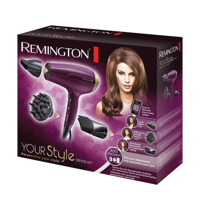REMINGTON D5219 Seche-cheveux Your Style Dryer Kit