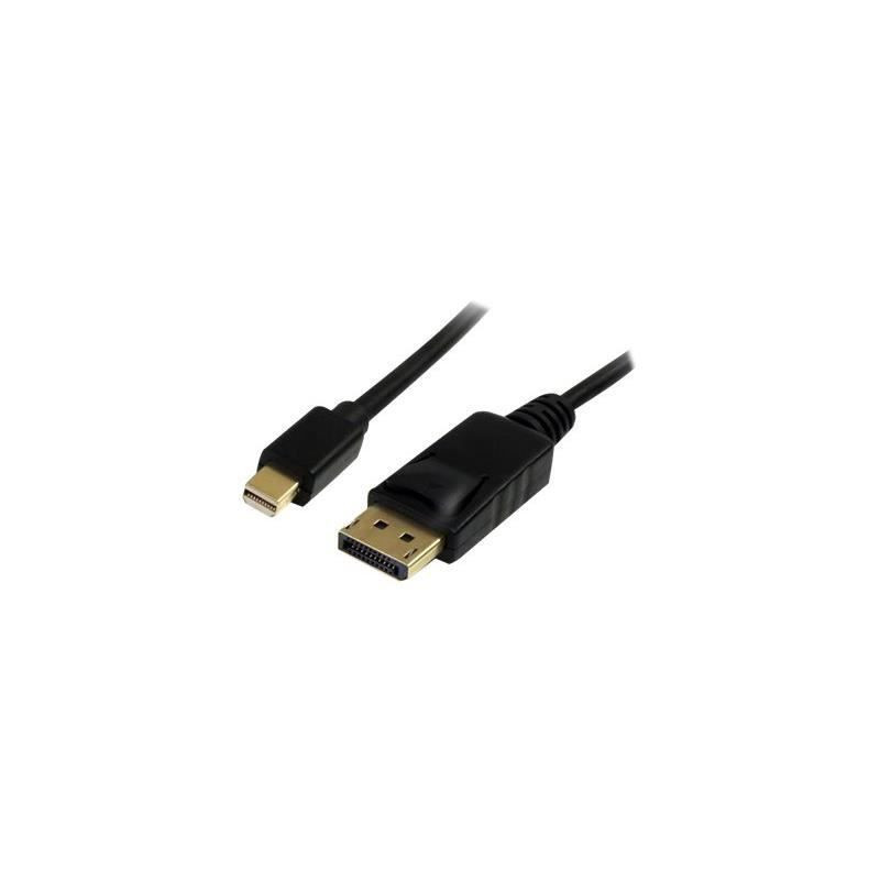 Cable Mini DisplayPort vers DisplayPort 1.2 de 2 m - Cordon Mini DP vers DP 4K - M/M - MDP2DPMM2M