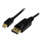 Cable Mini DisplayPort vers DisplayPort 1.2 de 2 m - Cordon Mini DP vers DP 4K - M/M - MDP2DPMM2M
