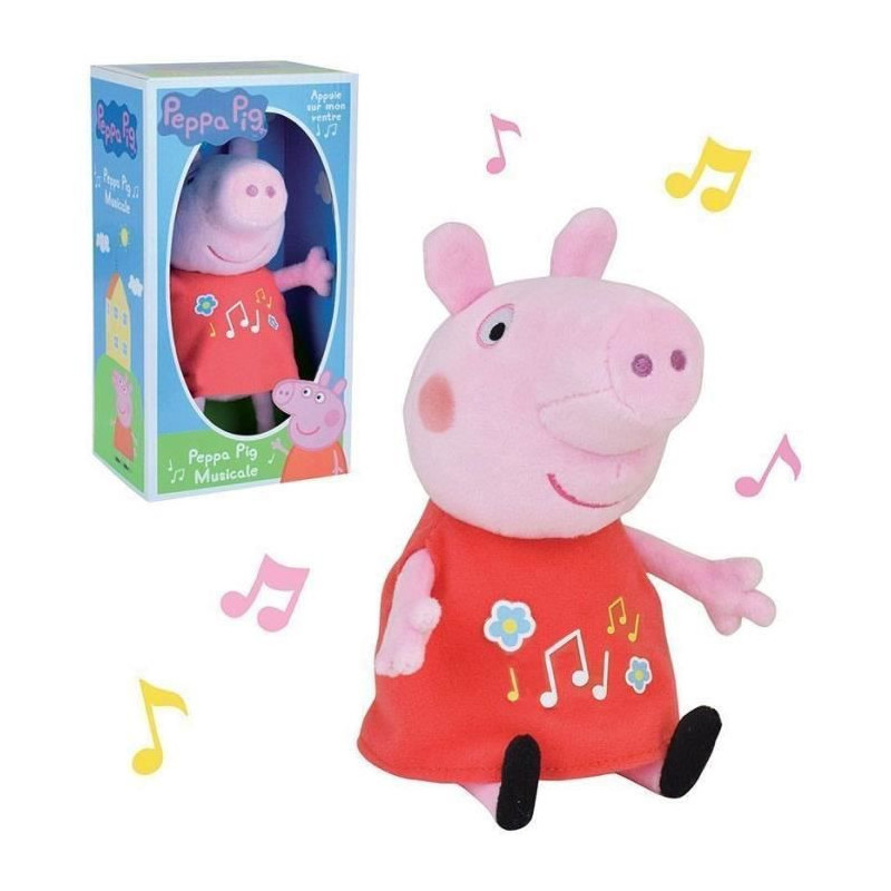 PEPPA PIG Peluche musicale +- 20 cm