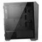 ABKONCORE BOITIER PC H300G Sync - Moyen Tour - retro eclairage RGB - Noir - Verre trempe - Format ATX ABKO-H-300G-SYNC