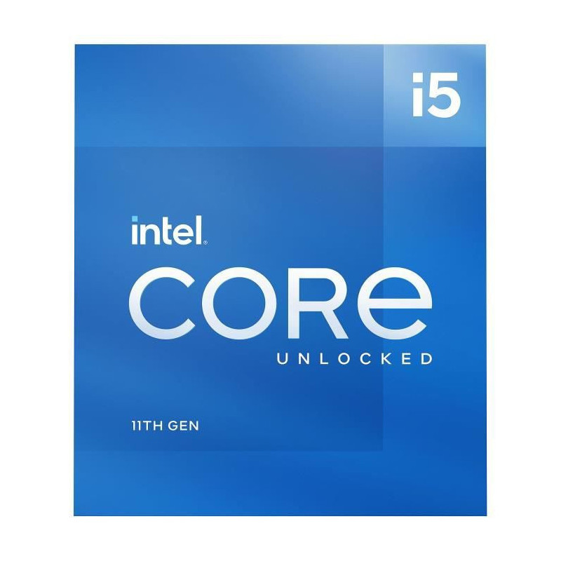INTEL - Processeur Intel Core i5-11600K - 6 coeurs / 4,9 GHz - Socket 1200 - 125W