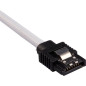 CORSAIR Cable gaine Premium SATA 6Gbps Blanc 60cm Droit - CC-8900253