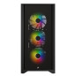 CORSAIR Boitier PC iCUE 4000X RGB - Moyen Tour - Verre trempe - Noir CC9011204WW